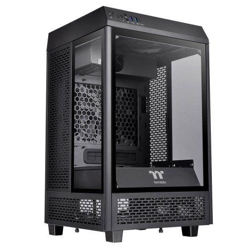 Gabinete Thermaltake The Tower 100 Mni, Negro, Mini ITX, CA-1R3-00S1WN-00