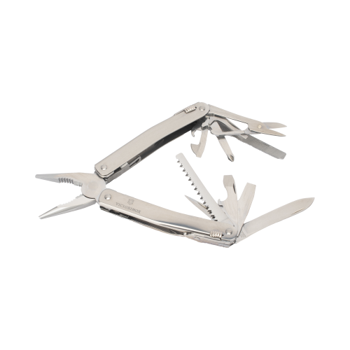 VICTORINOX 30224L Navaja Victorinox Multiherramienta Spirit X con 24 Funciones, Incluye Funda de Piel