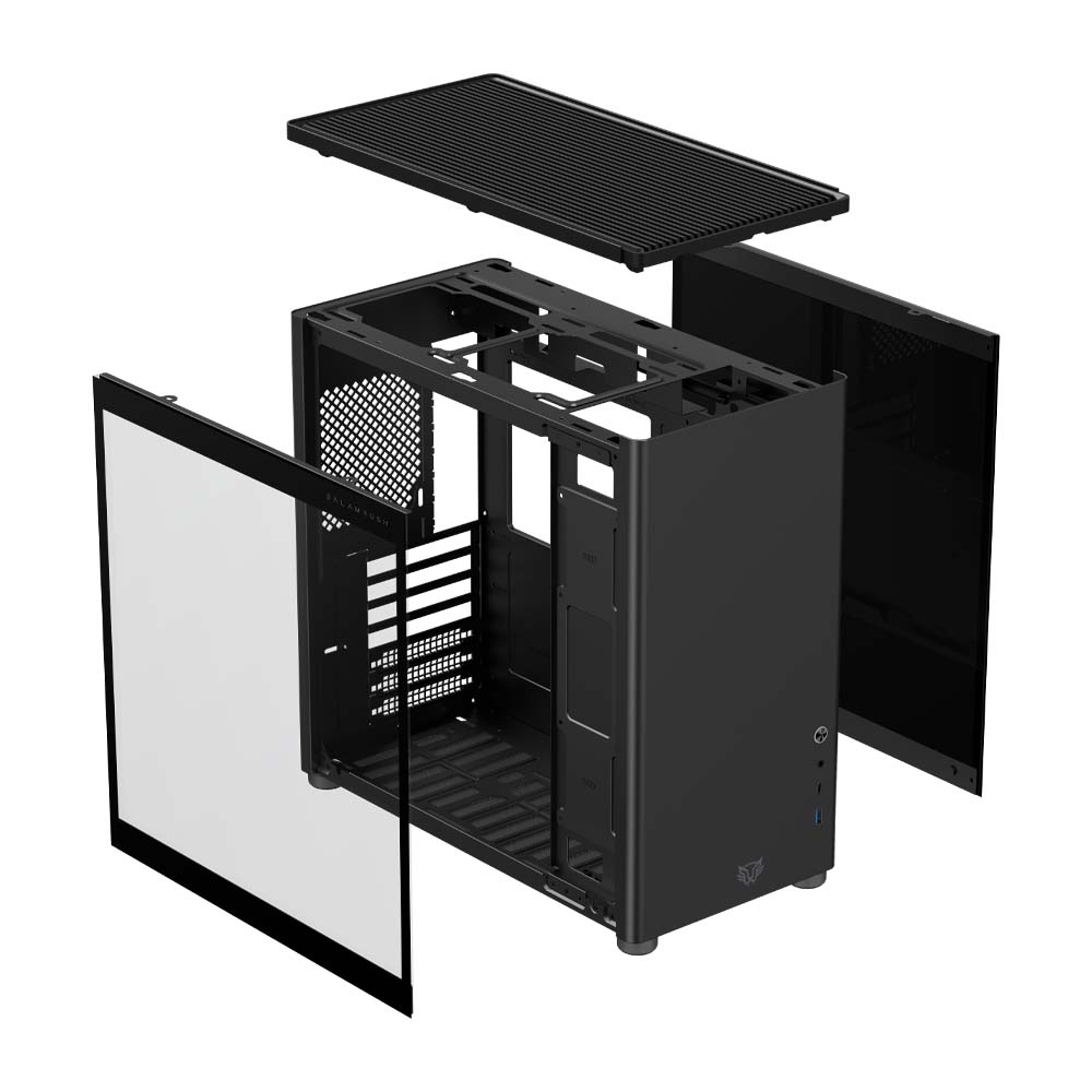 Gabinete Balam Rush Eris Jet GM985, Negro, Sin Fuente, Micro-ITX, Cristal Templado, BR-935661 - Image 2