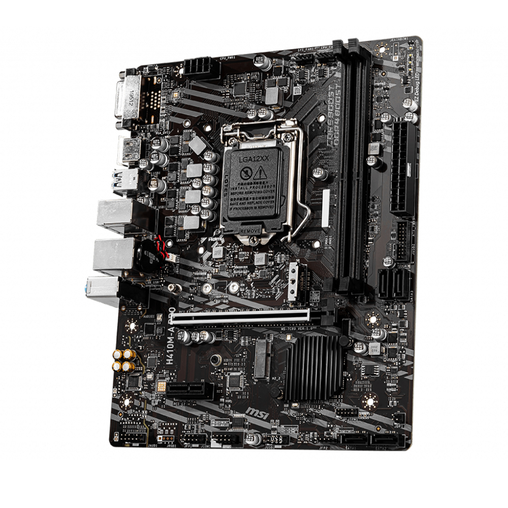 Tarjeta Madre MSI H410M-A PRO Socket LGA1200 Intel H410 Micro-ATX, DDR4, Intel Core 10th Generación - Image 3