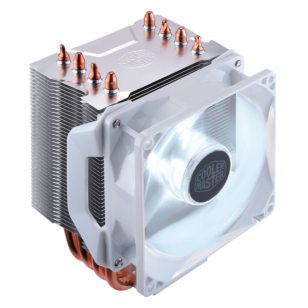 Disipador para CPU Disipador y Ventilador Led para Procesador Cooler Master H410R White - 92mm Intel y AMD, RR-H41W-20PW-R1 - Image 3