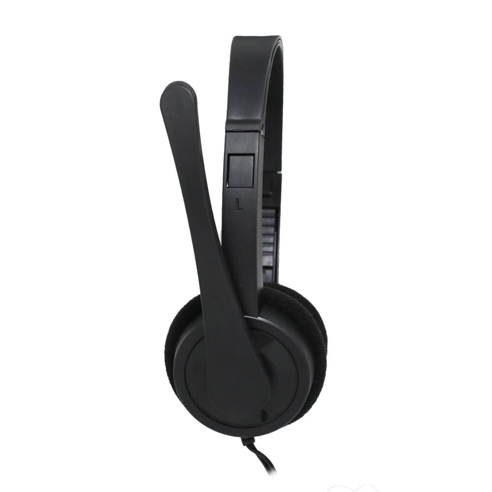 Diadema Naceb NA-0316 Negra Microfono Alambrica Estereo 2x3.5mm - Image 3