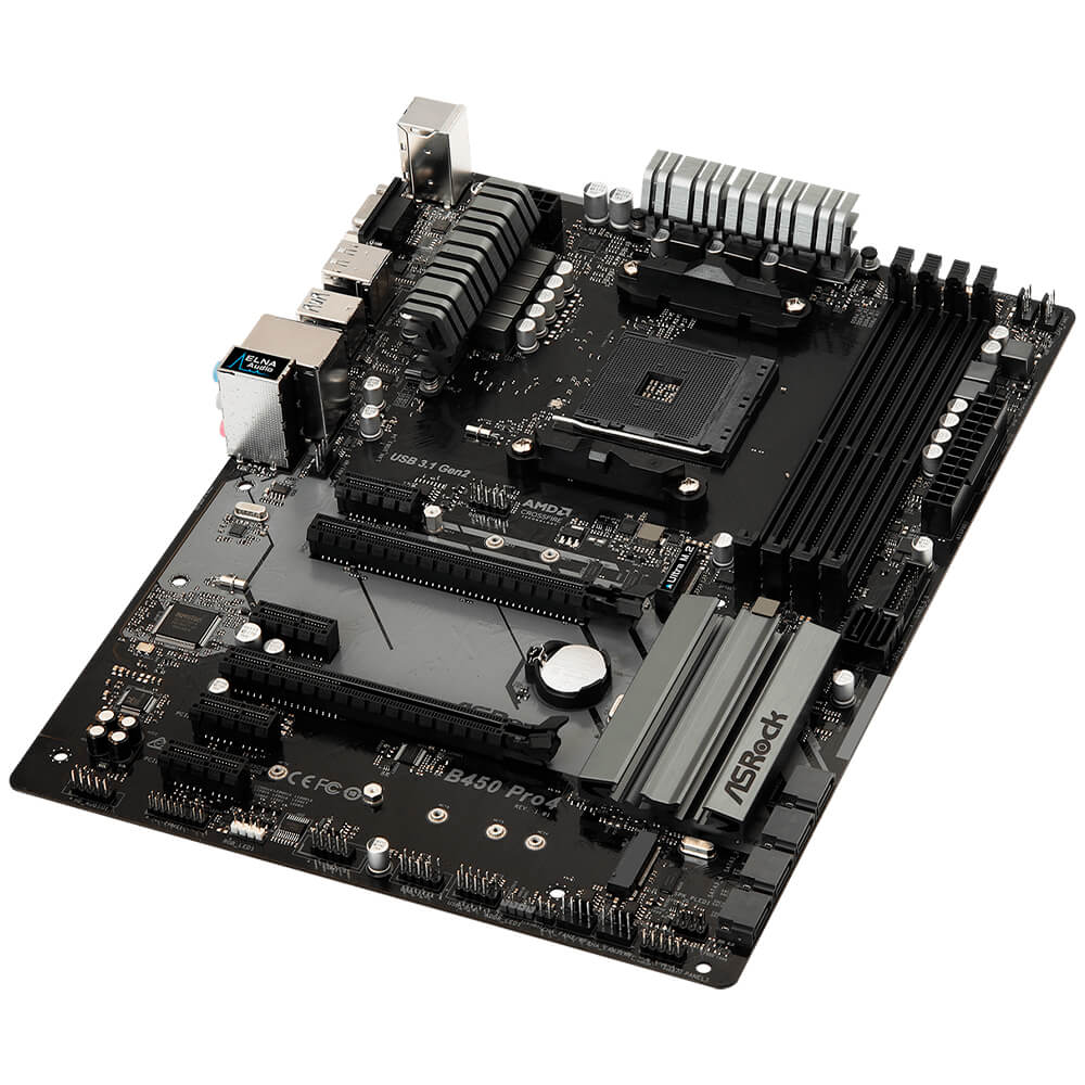 Tarjeta Madre Asrock B450 PRO4, ATX, DDR4, Socket AM4 - Image 3