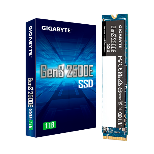 Unidad de Estado Sólido Gigabyte NVMe Gen3 2500E, 1TB, PCI Express 3.0, M.2, G325E1TB /MAX. 1 X CLIENTE