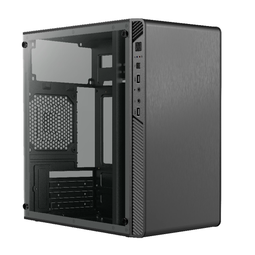 Gabinete Acteck Ac-935784 Performance Ii Gi215w, Micro Torre, Micro Atx, Mini Itx, Fuente 500w, Panel Acrilico, Metal, Negro, AC-935784