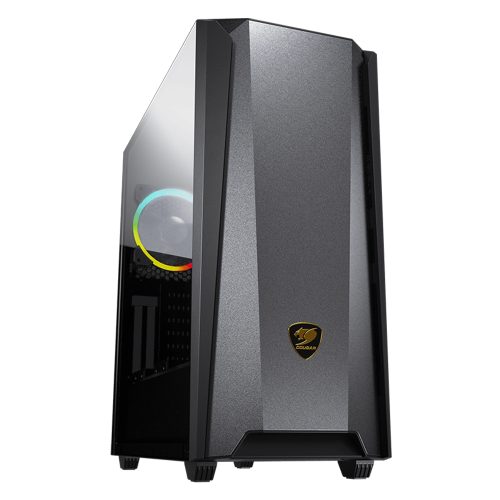 Gabinete Cougar MX660 IRON DARK BLACK RGB, Cristal Templado E-ATX, USB 3.0, 385BS0.0006