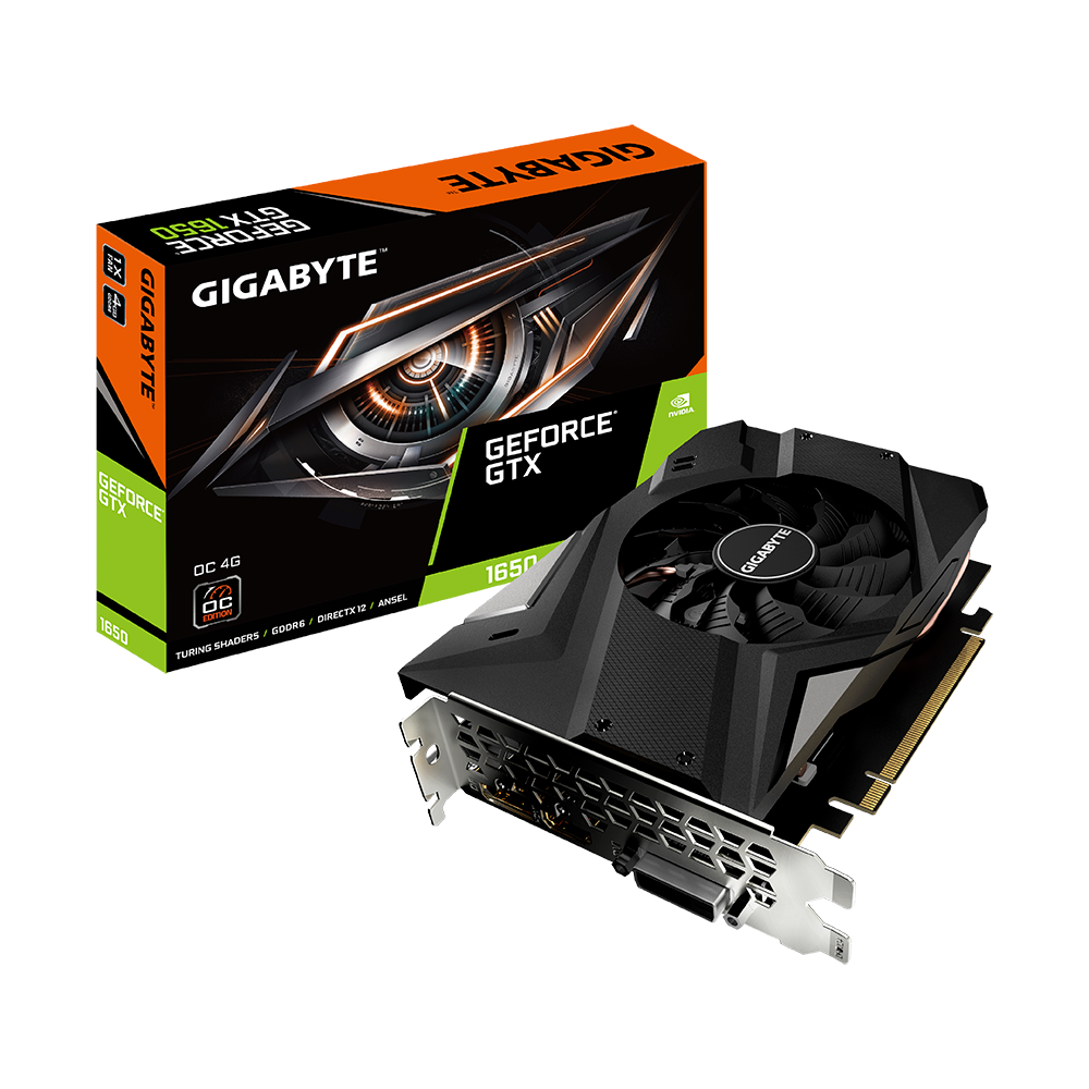 Tarjeta de Video Gigabyte NVIDIA GeForce GTX 1650 D6 OC 4GB, 128-bit, GDDR6, PCI Express 3.0 8pin, GV-N1656OC-4GD