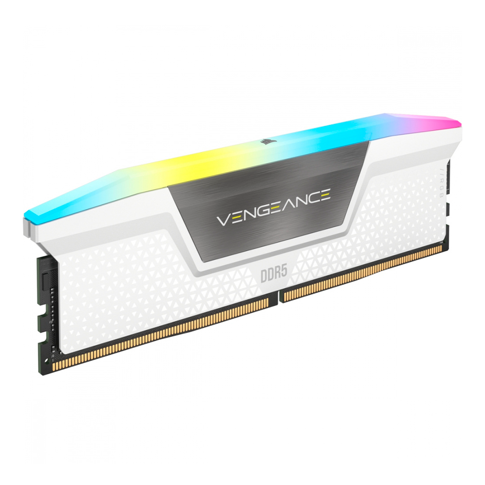 Memoria RAM Corsair Vengeance RGB DDR5, 5200MHz, 64GB (2x32GB), CL40, XMP, Blanco, CMH64GX5M2B5200C40W /MAX. 1 X CLIENTE - Image 2