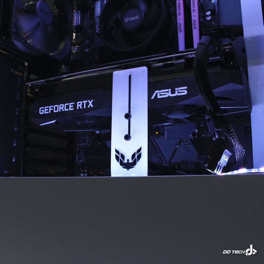 Soporte para tarjeta de video PRIDE, Compatible con cualquier gabinete y tarjeta de video, Color blanco - Image 4