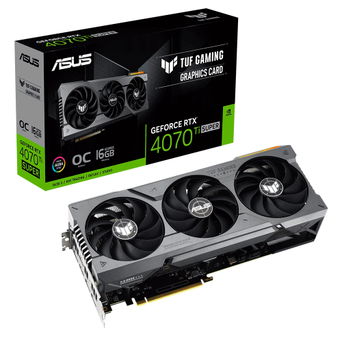 Tarjeta Video ASUS TUF Geforce RTX 4070 Ti SUPER 16GB OC, 16GB 256-bit GDDR6X, TUF-RTX4070TIS-O16G-GAMING