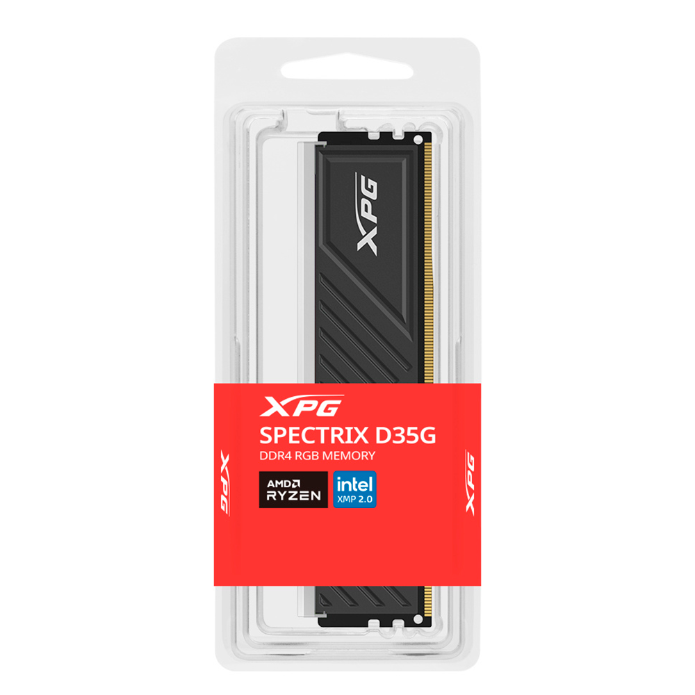 Memoria RAM XPG Spectrix D35G RGB DDR4, 3200MHz, 16GB, Non-ECC, CL16, XMP, Black, AX4U320016G16A-SBKD35G /MAX. 1 X CLIENTE - Image 4