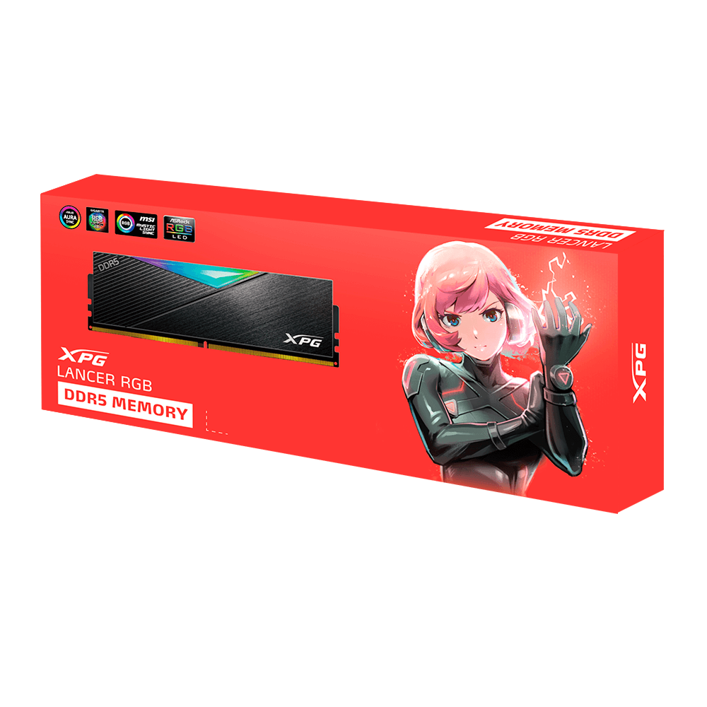 Memoria Ram Adata Lancer RGB 16GB 7200MHz DDR5 CL34, Negra, AX5U7200C3416G-CLARBK, /MAX. 1 X CLIENTE - Image 5