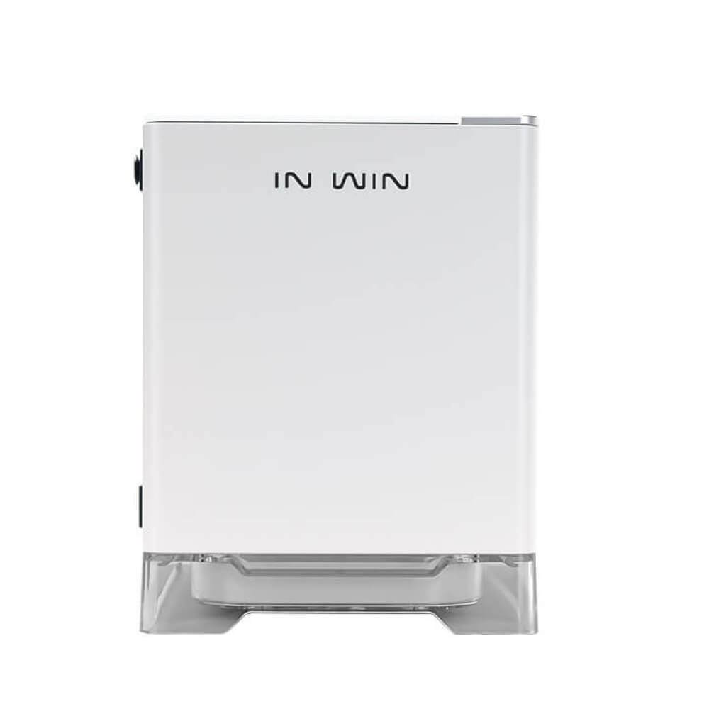 Gabinete In Win A1 White, Mini ITX, Cristal Templado, Cargador Inalambrico para Smartphone, Fuente 600W 80+Bronze, LED RGB - Image 2