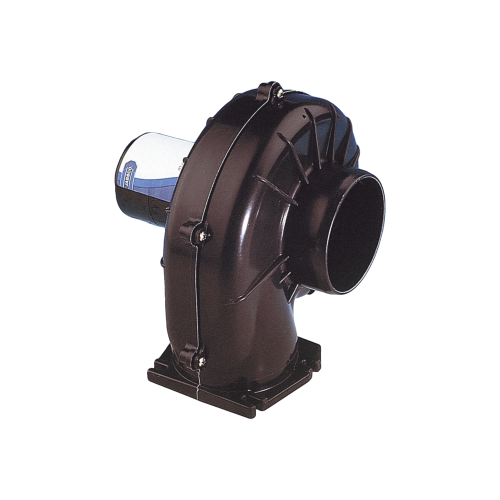 JABSCO 34739-0020 Soplador de ventilación marina de 3 pulgadas con montaje en brida, construido en plástico reforzado