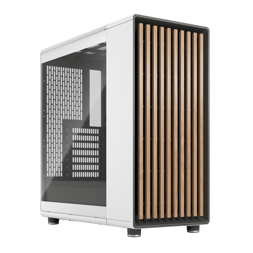 Gabinete Fractal North, Chalk White TGC, Mid-Tower, Mesh, 2 Ventiladores Incluidos, ATX, Micro ATX, Mini ITX Motherboard Supported, FD-C-NOR1C-04 /