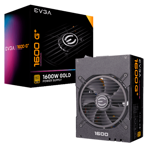 Fuente de poder EVGA 1600W SuperNova G+, Certificación 80+ Gold, Full Modular, 220-GP-1600-X1