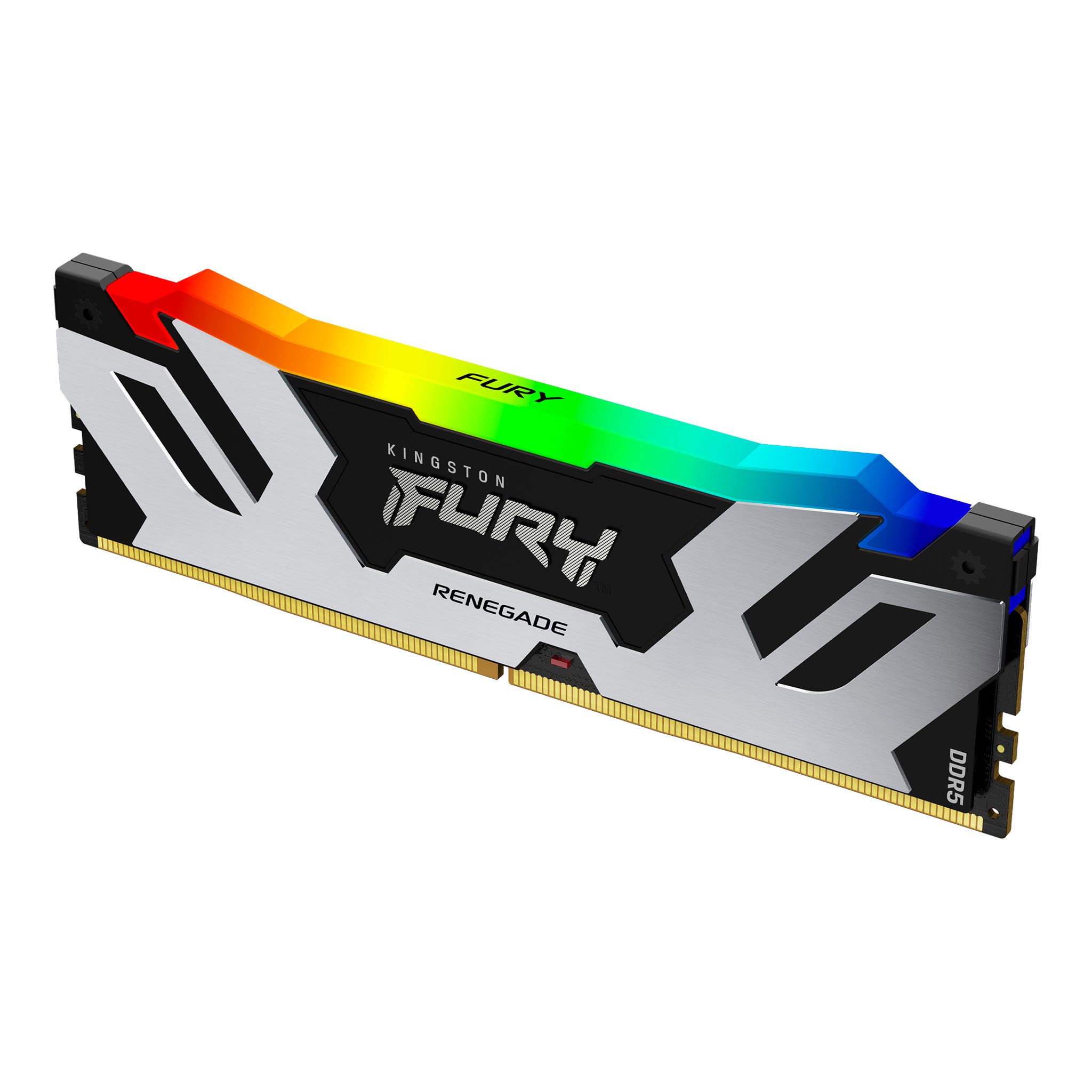 Memoria RAM Kingston Fury Renegade RGB 16GB, 6000MT/s, DDR5 CL32, DIMM, Intel XMP 3.0, Tecnología de sincronización infrarroja, Estabilidad de Overclocking, Negro y plateado, KF560C32RSA-16, promofury /MAX. 1 X CLIENTE - Image 2