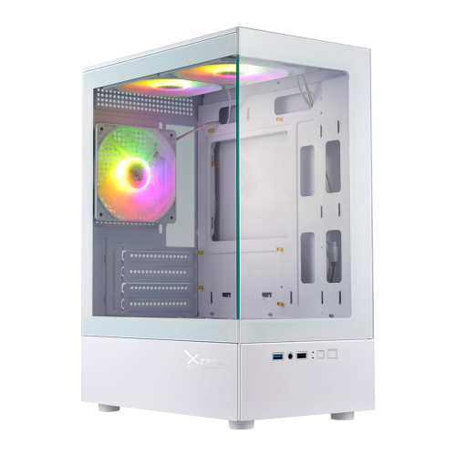 Gabinete Xzeal X-ZYNERGY, M-ATX/ITX, USB 3.0, 3 Ventiladores RGB, Blanco, XZGANY1W