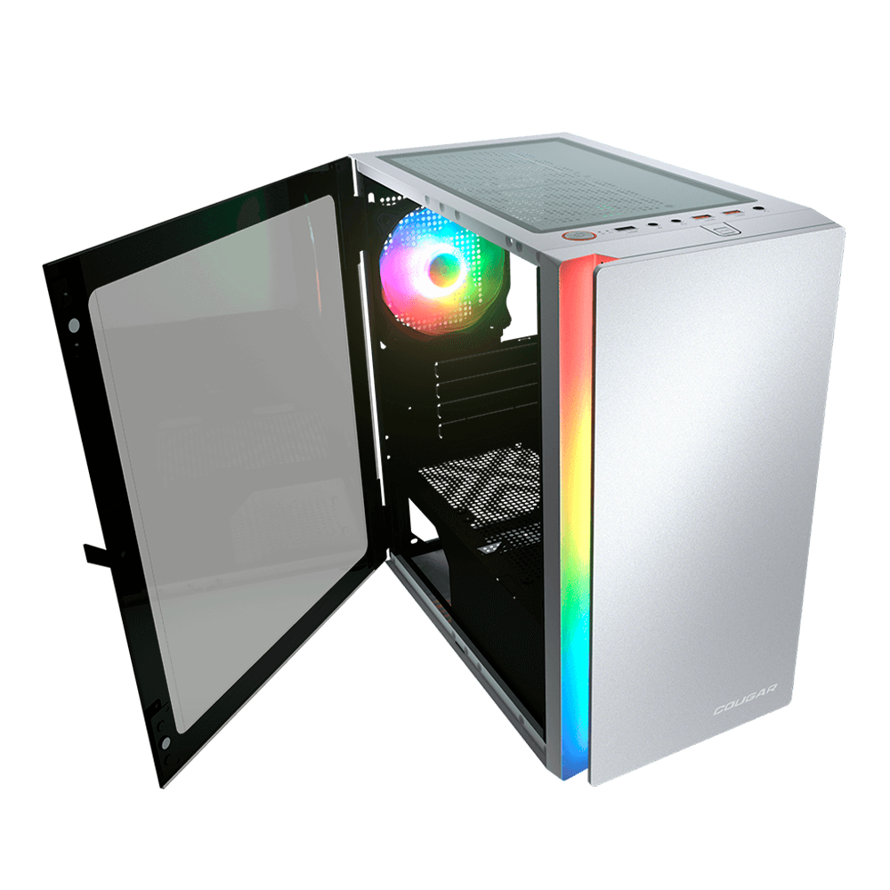 Gabinete Cougar Purity RGB White, Cristal Templado, Mini ITX, Micro ATX, RGB, Excelente Flujo de Aire, 385PC40.0002 - Image 3