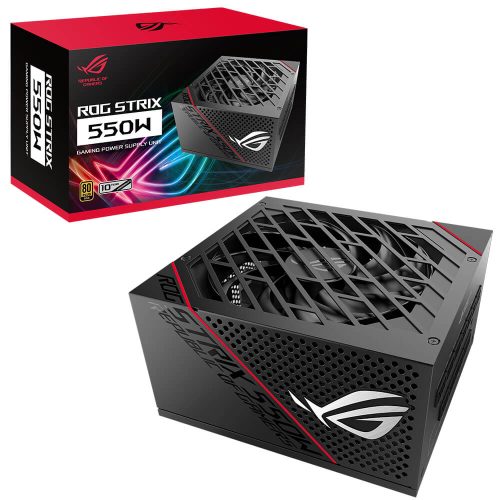 Fuente de poder Asus ROG Strix 550W, 80 Plus Gold Full Modular, ROG-STRIX-550G