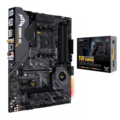 Tarjeta Madre Asus TUF Gaming X570-Plus (Wi-Fi) AMD Ryzen 3ra Gen. AM4 ATX, X570