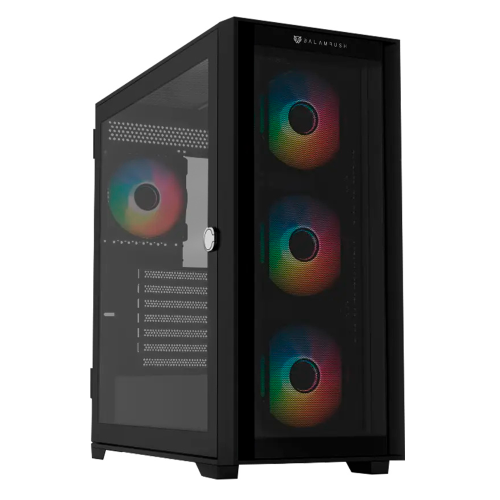 Gabinete Balam Rush Carbono Twin Mate 9000, Full-Tower, ATX/E-ATXMicro-ATX/Mini-ITX, USB 3.0/2.0, Sin Fuente, 4 Ventiladores RGB Instalados, Negro, BR-938754