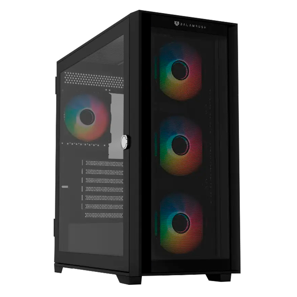 Gabinete Balam Rush Carbono Twin Mate 9000, Full-Tower, ATX/E-ATXMicro-ATX/Mini-ITX, USB 3.0/2.0, Sin Fuente, 4 Ventiladores RGB Instalados, Negro, BR-938754
