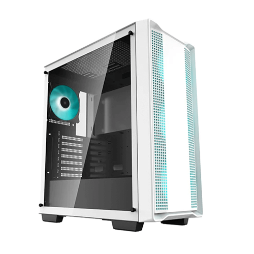 Gabinete Gamer DeepCool CC560 LED, Cristal Templado, Midi-Tower, Mini-ITX/Micro-ATX/ATX, USB 2.0/3.0, Sin Fuente, 4 Ventiladores Instalados, Blanco, R-CC560-WHGAA4-G-1