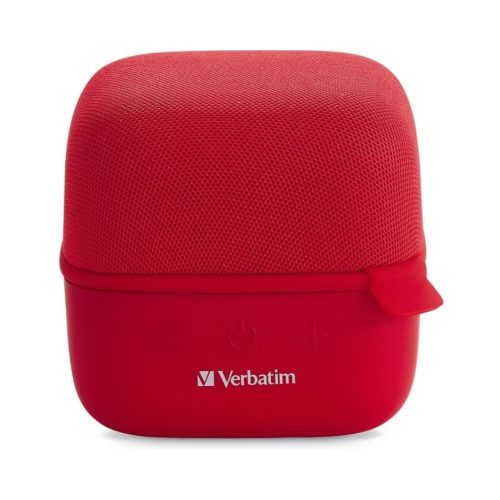 Bocina Portátil Verbatim Wireless Cube RED, Bluetooth, Micro SD, VB70225