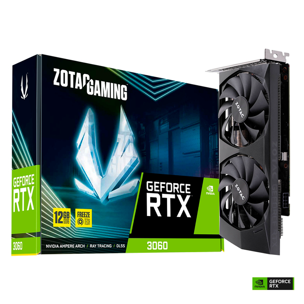 Tarjeta de Video ZOTAC GAMING GeForce RTX 3060 12GB, GDDR6, ZT-A30600P-10M /