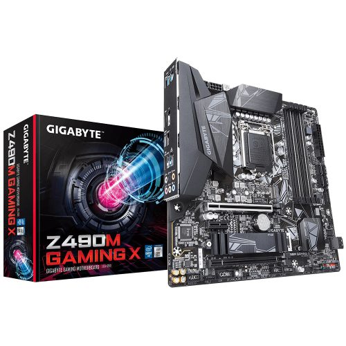 Tarjeta Madre Gigabyte Z490M Gaming X Socket LGA1200 Intel Z490 Micro ATX, DDR4, Intel Core 10th Generación
