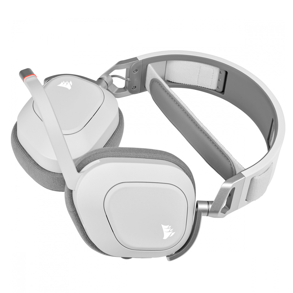 Diadema Gamer Corsair HS80 RGB, Wireless, USB, Blanco, 9011236-NA - Image 3