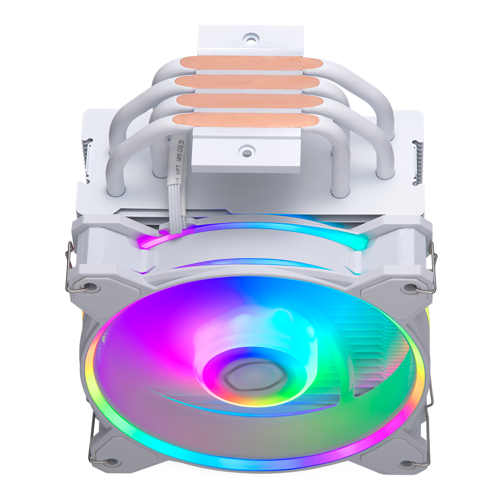 Disipador para CPU Disipador y Ventilador Led RGB Cooler Master Hyper 212 Halo White, CPU Air Cooler, MF120 Halo² Fan, RR-S4WW-20PA-R1/ - Image 4