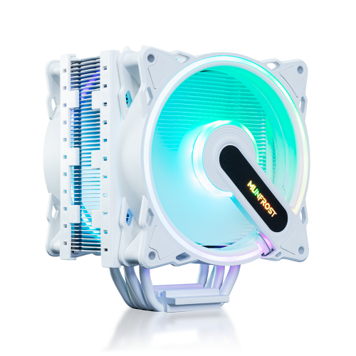 Disipador Munfrost Cold Storm White, ARGB, 2x120mm, Compatible con procesadores Intel y AMD - Listo para LGA 1700, ARGB Sync Con TM, Blanco
