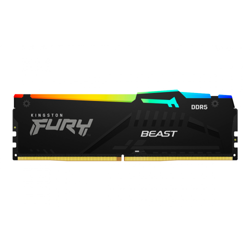 Memoria RAM Kingston FURY BEAST RGB, DDR5, 6000MHz, 32GB, CL36, XMP/EXPO, KF560C36BBEA-32 /MAX. 1 X CLIENTE