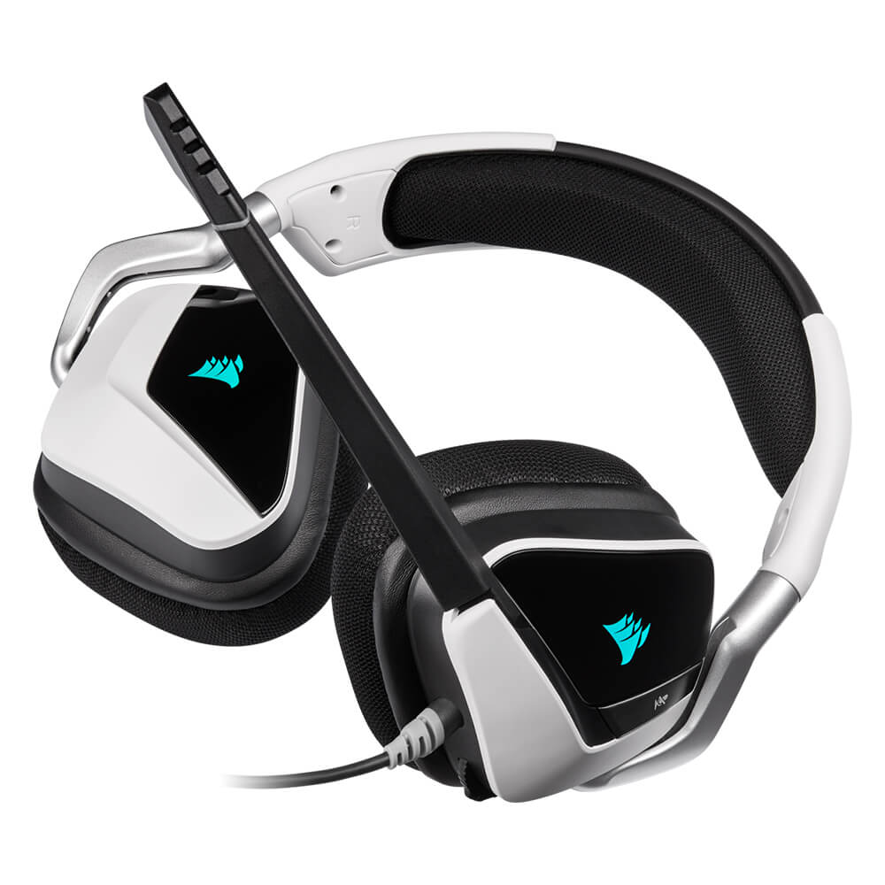 Diadema Corsair Void RGB Elite USB White con Microfono USB 7.1 Canales CA-9011204-NA - Image 8