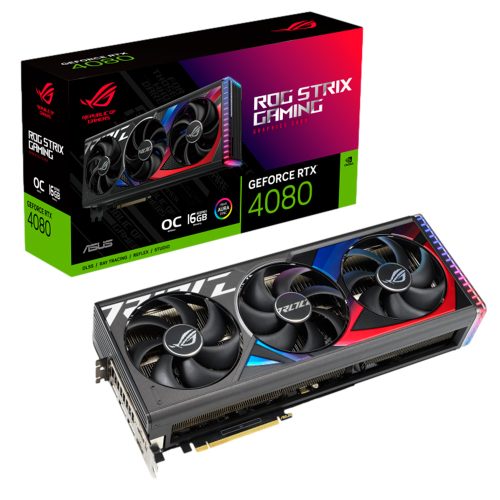 Tarjeta de Video NVIDIA GeForce RTX 4080, ASUS ROG Strix /16 GB GDDR6X, OC Edition, ROG-STRIX-RTX4080-O16G-GAMING, 3 AÑOS DE GARANTIA NACIONAL