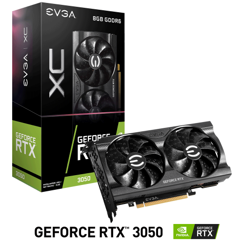 Tarjeta de Video Nvidia GeForce RTX 3050, EVGA XC Series, 08G-P5-3553-KR, 3 AÑOS DE GARANTIA NACIONAL