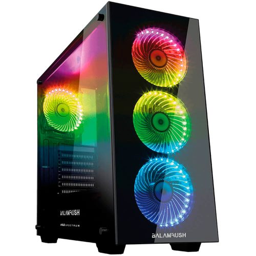 Gabinete Balam Rush Argus RGB, ATX, Cristal Templado, Led RGB, BR-922975