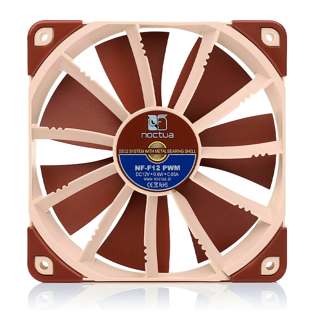 Ventilador Noctua NF-F12 PWM, Ventilador Silencioso, 4 Pines, 120 mm, Marrón, NF-F12 PWM - Image 3