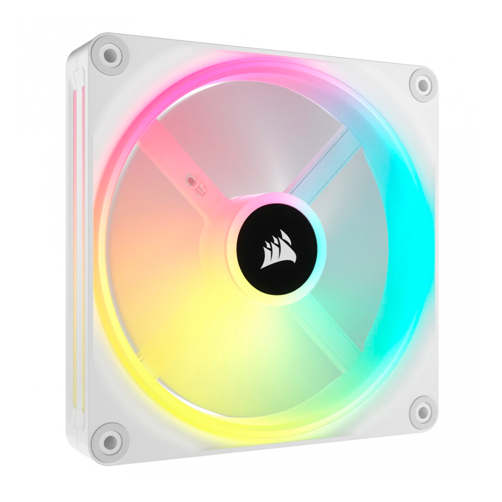 Ventilador Corsair ICUE LINK QX120 RGB, 120mm, 400-2000RPM, Blanco, CO-9051005-WW - Image 3