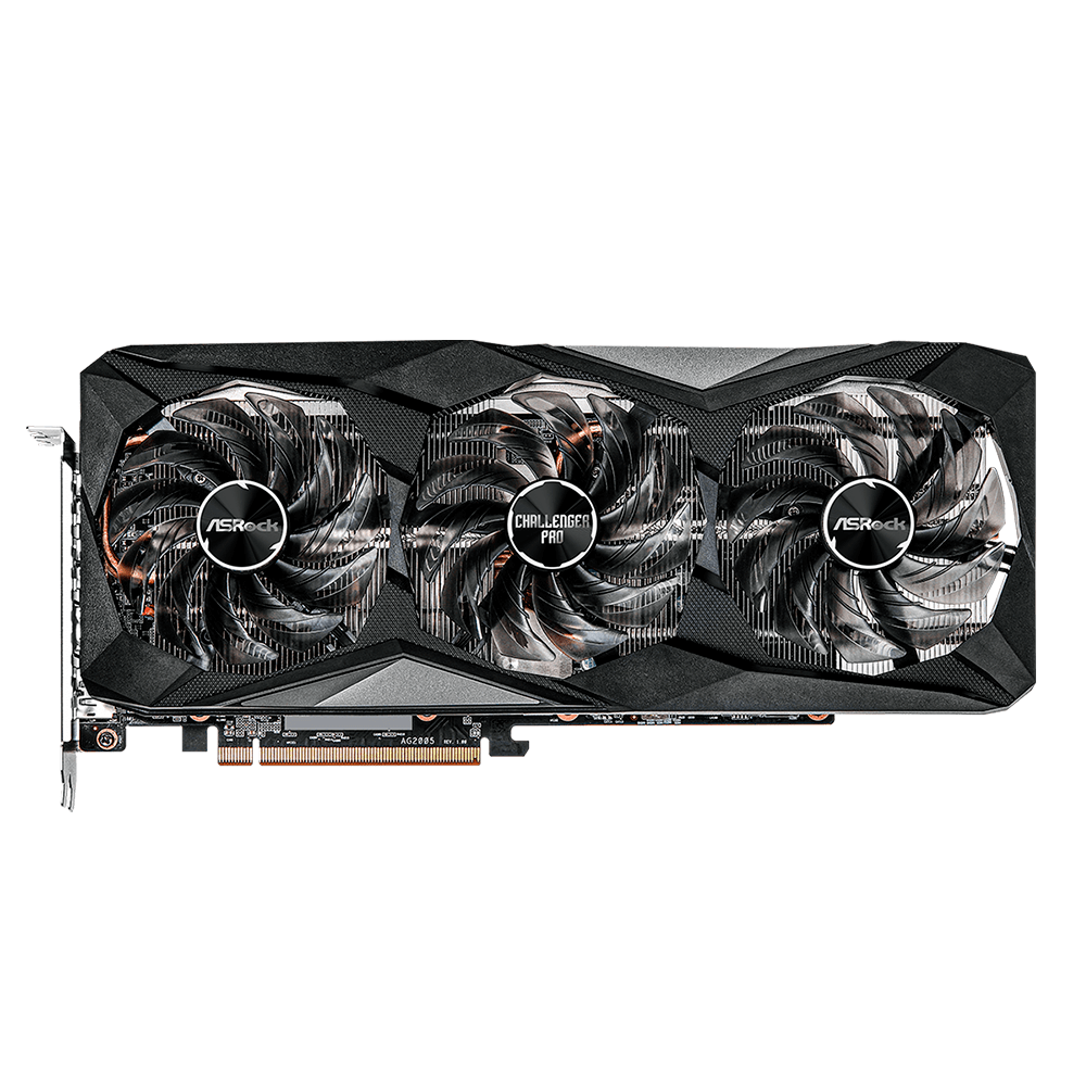 Tarjeta de video Asrock RX 6750 XT CHALLENGER PRO 12GB OC, PCI Express 4.0 Support, 3 x DisplayPort 1.4, Boost Clock: Up to 2618 MHz, 18 Gbps, RX6750XT CLP 12GO - Image 2