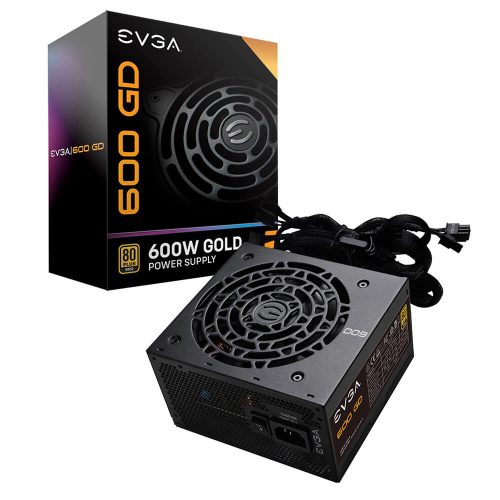 Fuente de poder EVGA 600 GD 100-GD-0600-V1, 600W, 80 Plus Gold
