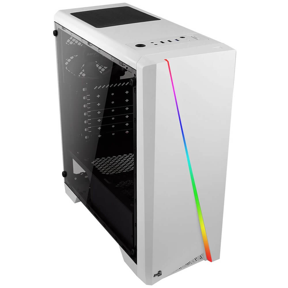 Gabinete Aerocool Cylon TG RGB Edition Blanco, Cristal Templado, ATX, USB 3.0/ - Image 2