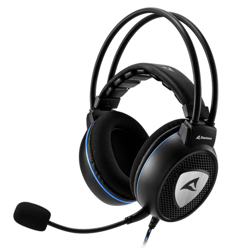 Diadema Gamer Sharkoon Skiller SGH10, 3.5mm Connector, Micrófono Extraíble, Sistema de Cableado Modular, SGH10 BLACK, SGH10