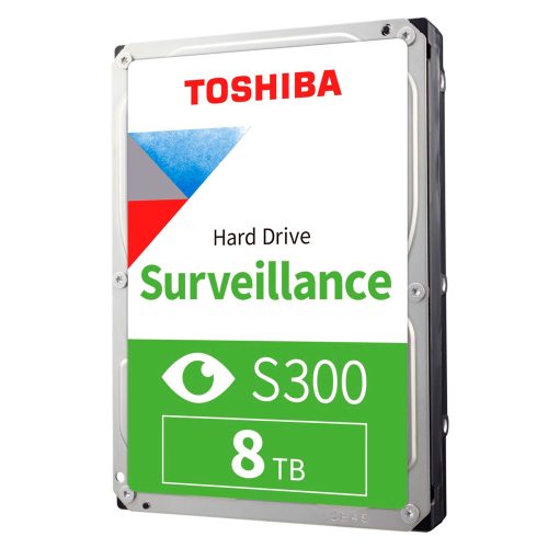 Disco Duro Interno Toshiba S300 Surveillance, Soporte para 64 Camaras, 8TB 3.5" SATA3 5400RPM, Nuevo, HDWT380UZSVA