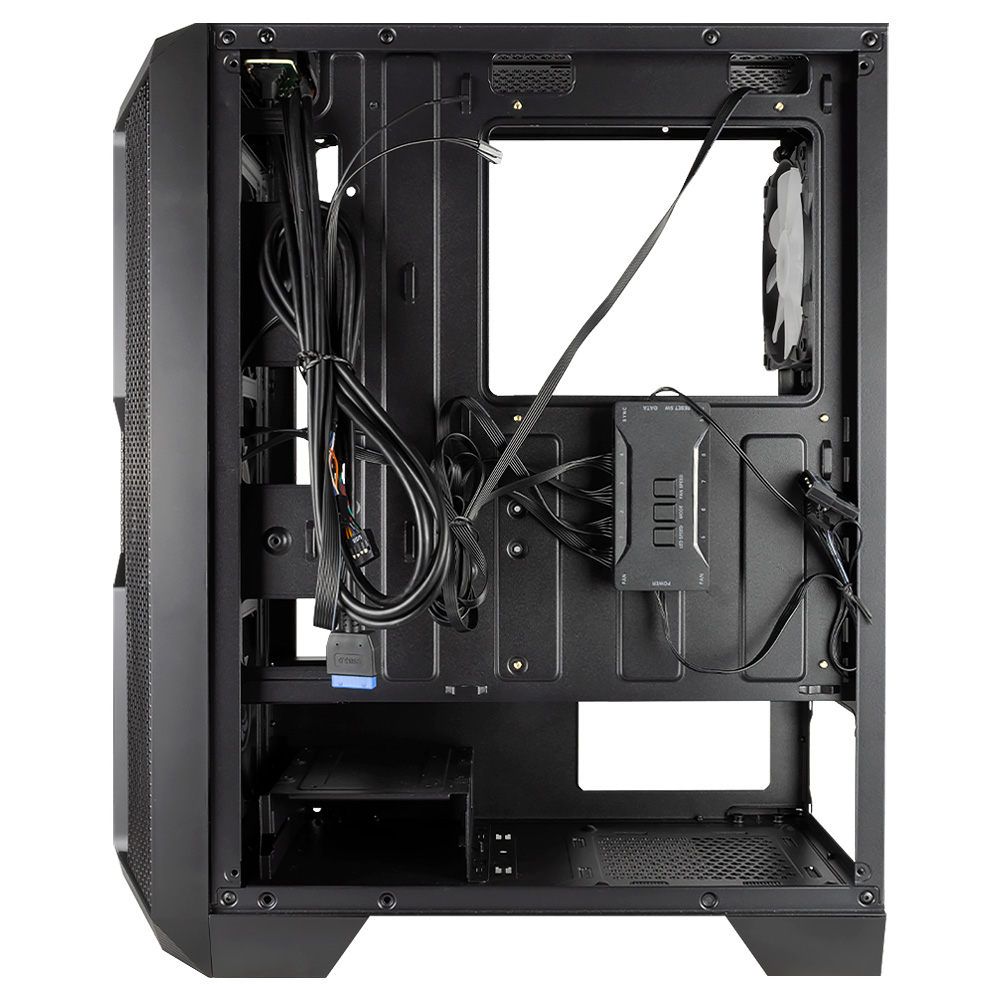 Gabinete Munfrost LUFT Negro, Cristal templado, ARGB Sync, Control de ventiladores, ATX - Micro ATX - Mini ITX, 4 Ventiladores ARGB incluidos/ - Image 7