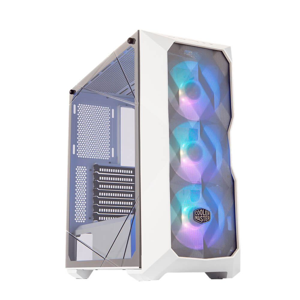 Gabinete Cooler Master Masterbox TD500 Mesh V2, Cristal Templado, 3xCF120 ARGB FAN Incluidos, Blanco, 2 xUSB 3.2, 1 USB 3.0, ATX, Micro ATX, Mini ITX, TD500V2-WGNN-S00