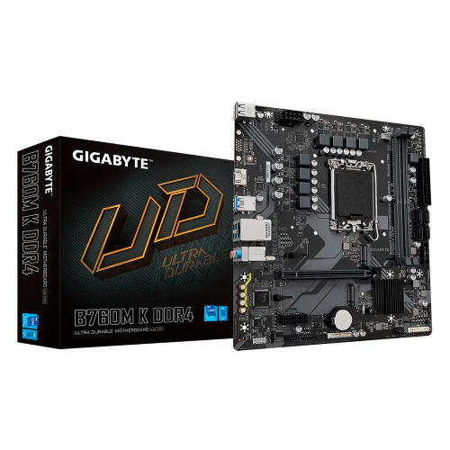 Tarjeta Madre GIGABYTE B760M-K DDR4, B760 LGA 1700, mATX, PCIe 4.0, DDR4, SATA 6 Gbps, B760M K DDR4/