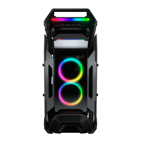Gabinete Cougar Cratus, Armazón de Tubo construido en 3d, Cristal templado, RGB, Media Torre, Negro, 385LMS0.0001